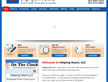 Tablet Screenshot of helpingheartllc.com